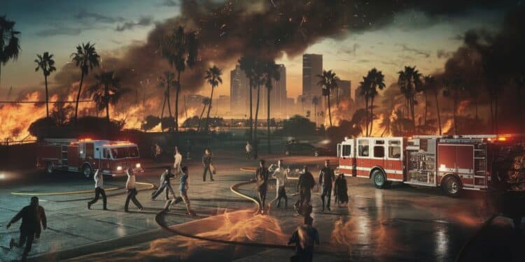 Violents incendies à Los Angeles : deux morts et des milliers d’évacués - Viral Mag Des vents violents attisent des incendies meurtriers à Los Angeles faisant deux morts et forçant des milliers dhabitants à fuir Létat durgence déclaré Viral Mag