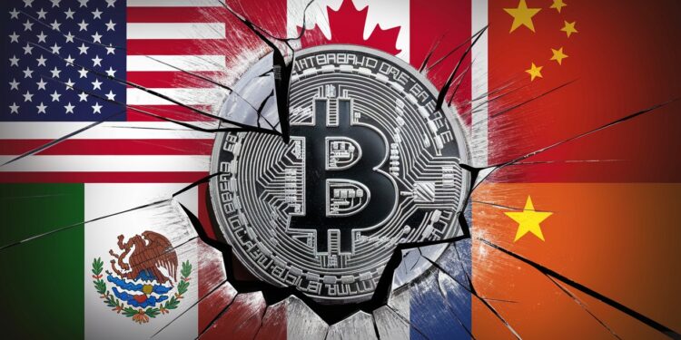 Bitcoin Sous Pression : La Guerre Commerciale Fait Trembler Le Marché - Viral Mag Les nouvelles tensions commerciales entre les États Unis et ses partenaires clés font craindre une chute du prix du Bitcoin jusquà 75 000$ Découvrez comment les tarifs douaniers de Trump secouent le marché des crypto monnaies Viral Mag