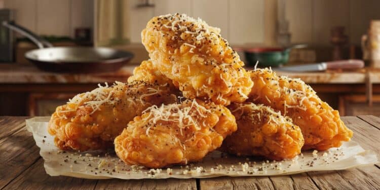 Cacio e Pepe Chicken Bites : La Recette Qui Affole les Papilles - Viral Mag Découvrez les Cacio e Pepe Chicken Bites un twist savoureux et croustillant qui révolutionne lapéro Recette facile et addictif à tester durgence Viral Mag