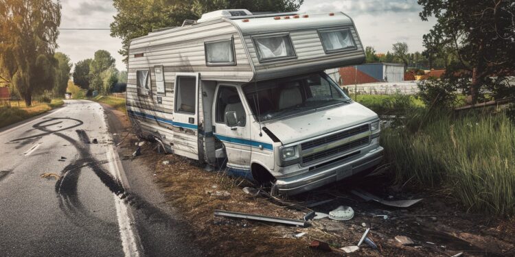Camping-Car à la Verticale : Une Fin de Virée Insolite en Ille-et-Vilaine - Viral Mag En Ille et Vilaine un camping car accidenté a terminé sa course dans un fossé dans une position quasi verticale Les gendarmes surpris lancent un appel à témoins Viral Mag
