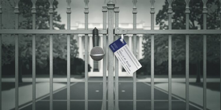 Changement d’Accès Presse à la Maison Blanche : Que Cache Cette Réforme ? - Viral Mag Laccès presse à la Maison Blanche bouleversé nouveaux médias favorisés tensions avec la tradition Que signifie ce virage pour linfo Viral Mag