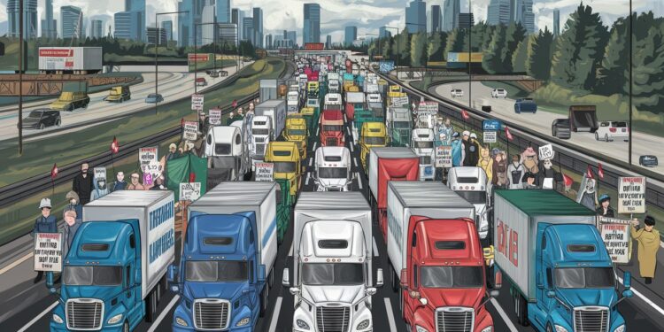 Chef des camionneurs canadiens échappe à la prison - Viral Mag Un leader du mouvement des camionneurs canadiens de 2022 a écopé dune assignation à résidence évitant ainsi un nouveau séjour en prison Viral Mag