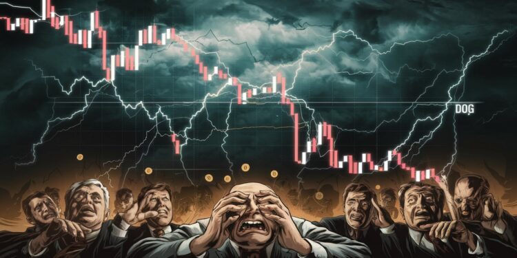 Chute Spectaculaire des Cryptomonnaies XRP et DOGE - Viral Mag XRP et Dogecoin seffondrent de 25 alors que les liquidations crypto dépassent 22 milliards de dollars suite aux nouveaux tarifs douaniers Viral Mag