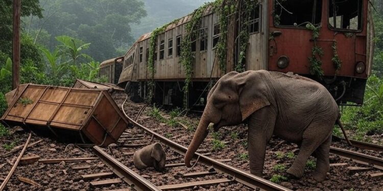 Collision Tragique au Sri Lanka : Six Éléphants Tués par un Train - Viral Mag Drame au Sri Lanka un train tue six éléphants dont trois bébés Quelles solutions pour éviter ces accidents Découvrez cette histoire bouleversante Viral Mag