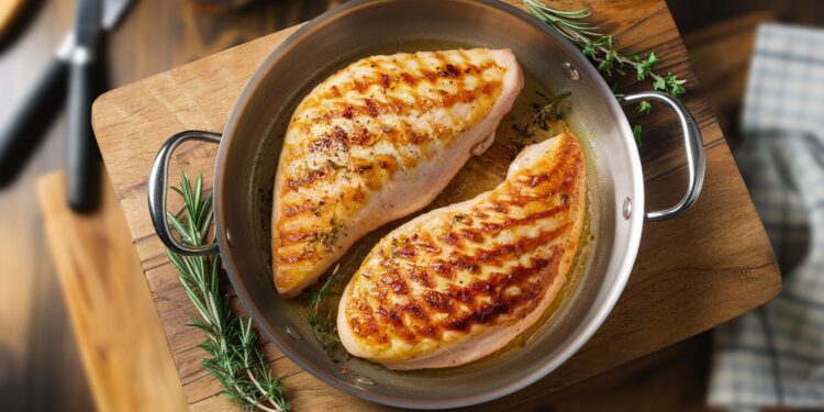 Comment cuire des blancs de poulet parfaitement dorés à la poêle - Viral Mag Découvrez notre recette infaillible pour obtenir des blancs de poulet juteux et savoureux à chaque fois Suivez nos conseils dexperts    Viral Mag