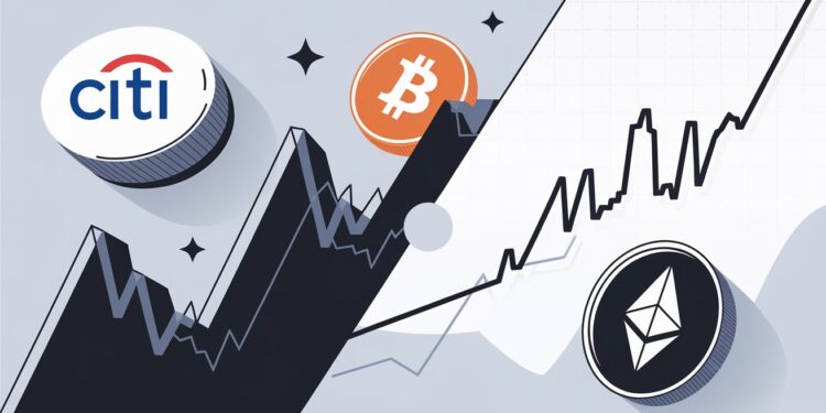 Corrélation Entre Actions et Cryptomonnaies : Ce Que Révèle Citi - Viral Mag Citi dévoile un rapport surprenant sur le lien étroit entre le marché boursier et les cryptomonnaies Découvrez ce que cela signifie pour lavenir du Bitcoin et des altcoins   Viral Mag