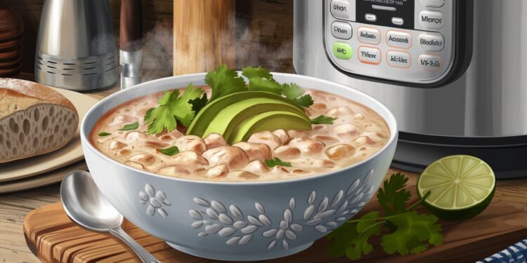 Découvrez la Savoureuse Recette du Chili Blanc au Poulet Pour Instant Pot - Viral Mag Préparez un délicieux chili blanc au poulet en un clin dœil grâce à notre recette Instant Pot Savoureux réconfortant et facile    Viral Mag
