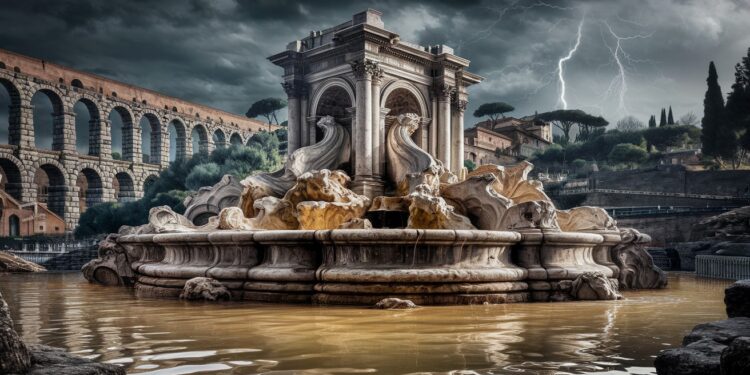 Des fontaines de Rome envahies par la boue après de fortes pluies - Viral Mag De violentes pluies se sont abattues sur Rome amenant de la boue des aqueducs jusque dans les fontaines emblématiques de la ville La municipalité est rapidement intervenue pour limiter les dégâts   Viral Mag