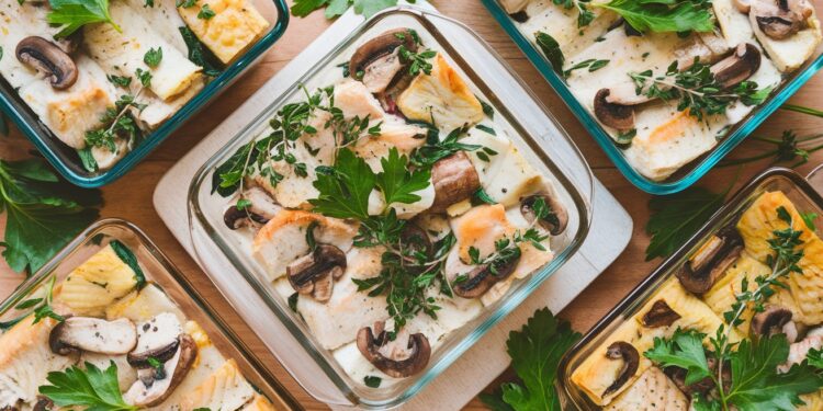 Dîners Protéinés à Réaliser en un Plat pour une Semaine Équilibrée - Viral Mag Découvrez des recettes savoureuses et nourrissantes de dîners riches en protéines à préparer en un seul plat pour toute la semaine Équilibre et praticité garantis Viral Mag