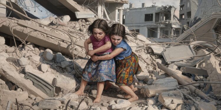 Des images troublantes de fillettes de Gaza font le tour du web suscitant lindignation et des appels à laction Que révèlent elles sur la situation   Viral Mag