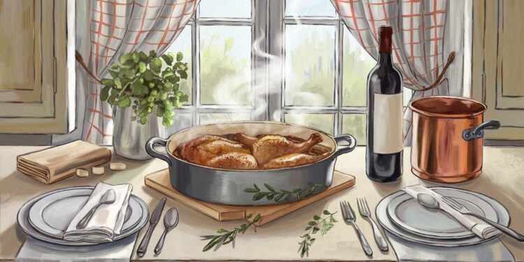 La Recette de Coq au Vin d’Ina Garten Inspirée par Julia Child - Viral Mag Découvrez la délicieuse recette de coq au vin dIna Garten inspirée par Julia Child Un plat réconfortant aux saveurs authentiques Viral Mag