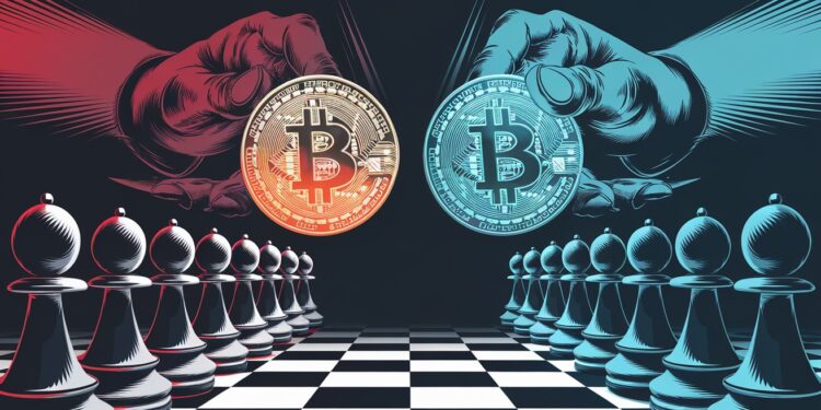 Le Bitcoin Vacille Face aux Menaces de Guerre Commerciale de Trump - Viral Mag Un indicateur clé du Bitcoin présage un ralentissement alors que la rhétorique agressive de Trump sur les tarifs douaniers fait craindre une volatilité à la baisse   Viral Mag