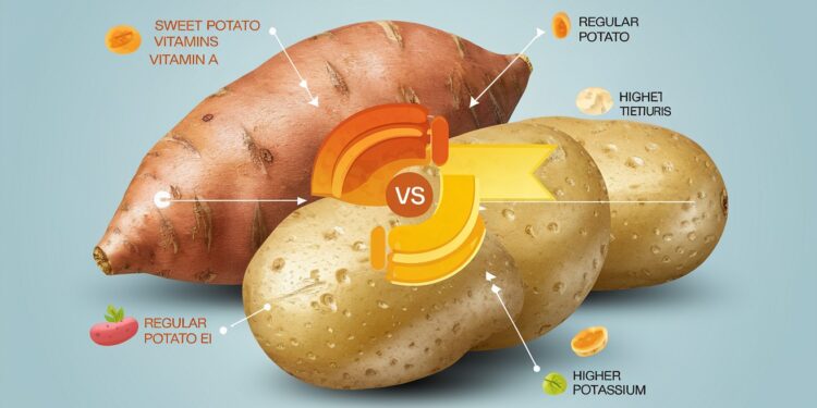 Patate douce ou pomme de terre : laquelle est la plus saine ? - Viral Mag Découvrez la vérité surprenante sur les bienfaits de la patate douce et de la pomme de terre pour votre santé Lune delles cache des atouts insoupçonnés    Viral Mag