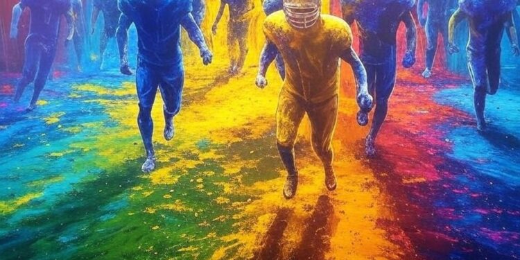 Quand le Football Rencontre l’Art Contemporain - Viral Mag Un artiste fusionne football et art contemporain dans une expo parisienne Découvrez comment il transcende le sport en couleurs et émotions Viral Mag