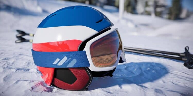 Steven Amiez Rend Hommage à Alain Prost Avec Son Casque aux Mondiaux de Ski - Viral Mag Découvrez le superbe casque bleu blanc rouge du slalomeur Steven Amiez inspiré du légendaire pilote Alain Prost pour les Championnats du monde de ski alpin à Saalbach   Viral Mag