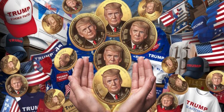 Trump Memecoin récompense ses fidèles avec un airdrop de 50$ - Viral Mag Les acheteurs de produits Donald Trump reçoivent 50$ en tokens TRUMP  La crypto officielle chute de 8 en 24h Détails de lairdrop ici   Viral Mag