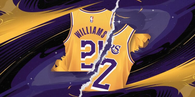 Une Nouvelle Douche Froide Pour Les Lakers : L’Echange De Mark Williams Avorté - Viral Mag Mauvaise surprise pour les Lakers de Los Angeles le jeune pivot Mark Williams acquis lors de la trade deadline a raté sa visite médicale Léchange avec Charlotte est annulé Viral Mag