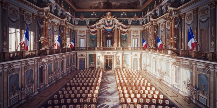 Versailles Dévoile ses Trésors Cachés pour les 150 Ans de la IIIᵉ République - Viral Mag Le Château de Versailles célèbre les 150 ans de la IIIᵉ République en ouvrant au public la majestueuse Salle du Congrès et lappartement présidentiel des lieux emblématiques de la démocratie française   Viral Mag
