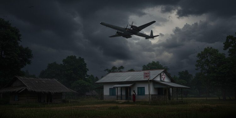 Birmanie : Une Frappe Aérienne Meurtrière Frappe une Clinique - Viral Mag 24032025 Une frappe aérienne en Birmanie tue 11 personnes dont un médecin dans une clinique isolée Témoignages bouleversants que se passe t il vraiment sur place Viral Mag