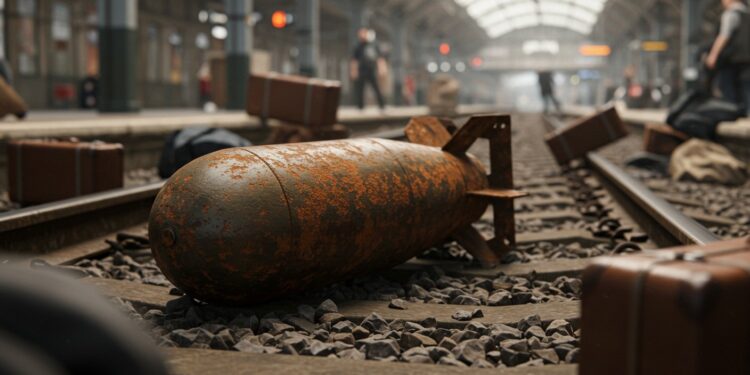 Bombe WWII Perturbe Eurostar : Chaos à Londres et Paris - Viral Mag Découverte dune bombe WWII paralyse lEurostar Voyageurs bloqués larmes et chaos  que sest il passé  Lisez pour tout savoir    Viral Mag