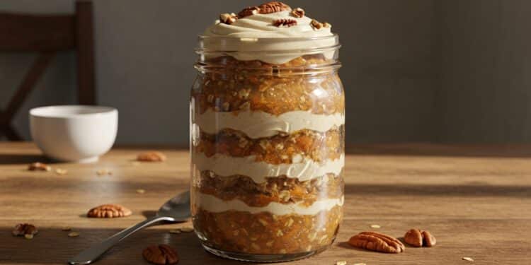 Découvrez les carrot cake overnight oats  un petit déjeuner sain gourmand et rapide qui allie saveurs de gâteau et bienfaits nutritionnels À tester durgence    Viral Mag