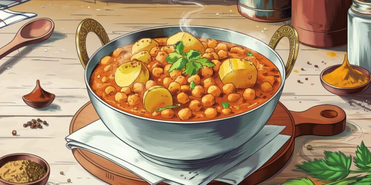 Comment Préparer un Curry de Pois Chiches et Pommes de Terre - Viral Mag Découvrez une recette facile et savoureuse de curry végétarien aux pois chiches et pommes de terre Un plat rapide qui va révolutionner vos repas    Viral Mag