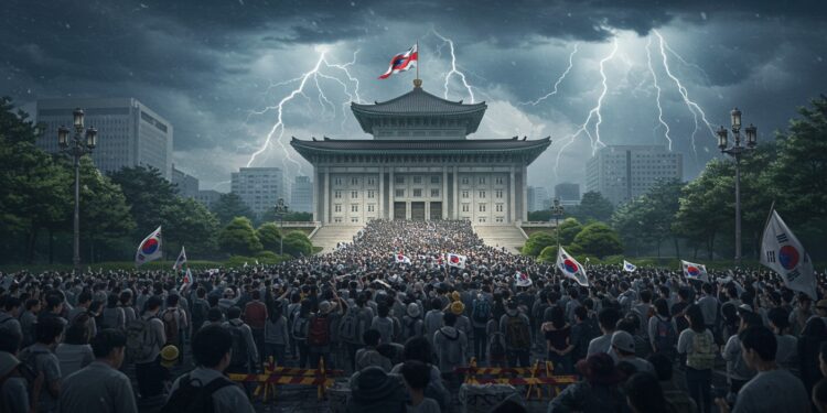 Corée du Sud : Le Destin du Président Yoon en Suspens - Viral Mag La Cour constitutionnelle tarde à trancher sur Yoon Suk Yeol Manifestations massives à Séoul destitution ou soutien Le chaos politique sintensifie Viral Mag