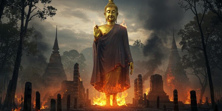 Corée du Sud : Un Bouddha Géant Échappe aux Flammes - Viral Mag Découvrez comment un Bouddha géant a survécu à un incendie dévastateur en Corée du Sud Une histoire de sauvetage héroïque au cœur dune crise sans précédent Viral Mag