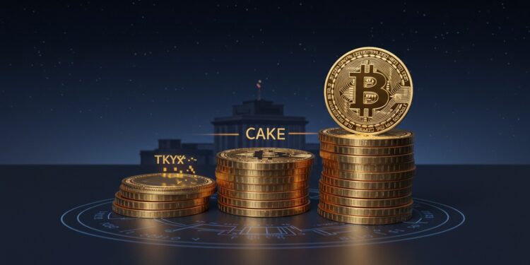 Cryptomonnaies : CAKE et TKX Brillent Avant la Fed - Viral Mag CAKE et TKX boostent le marché crypto alors que Bitcoin stagne avant la Fed Découvrez les tendances et prévisions explosives Viral Mag