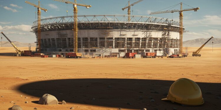 24032025   Un ouvrier perd la vie sur un chantier de la Coupe du monde 2034 en Arabie saoudite Que cache ce drame sur les conditions de travail  Cliquez pour en savoir plus   Viral Mag