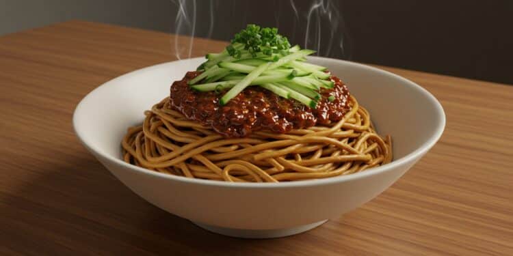 Découvrez les Secrets des Zha Jiang Noodles Chinoises - Viral Mag Plongez dans lunivers des Zha Jiang Noodles recette savoureuse origines et astuces pour un plat chinois inoubliable Cliquez pour tout savoir Viral Mag