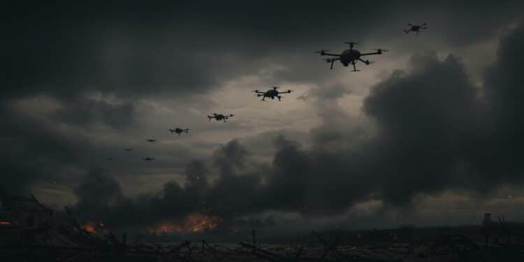 Drones en Ukraine : Une Guerre Aérienne Sans Fin ? - Viral Mag 20032025 171 drones russes contre lUkraine 132 ukrainiens abattus la guerre aérienne sintensifie Une trêve possible La suite va vous surprendre Viral Mag