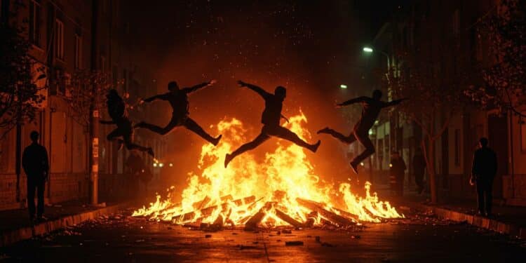 Fête du Feu en Iran : Un Rituel Face à la Crise - Viral Mag 18032025 En Iran des flammes dansent dans la nuit pour chasser la morosité Mais que cache ce rituel méconnu de la Fête du Feu Découvrez le Viral Mag