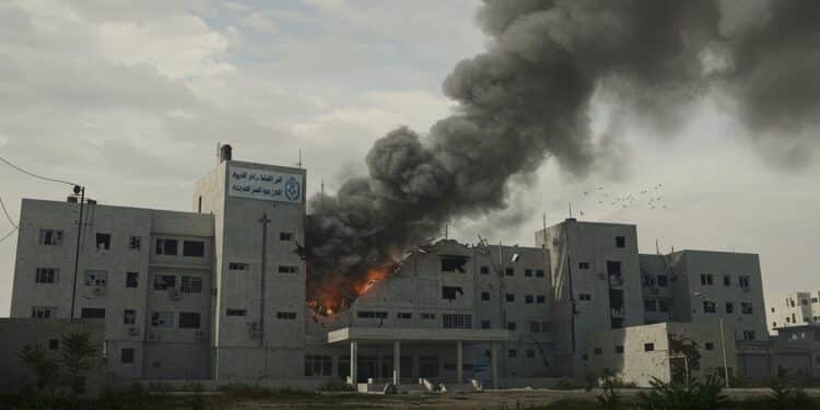 Gaza : Frappe sur un Hôpital, un Leader du Hamas Éliminé - Viral Mag 23032025 Une frappe sur un hôpital à Gaza élimine un leader du Hamas mais à quel prix Deux morts un incendie et une évacuation chaotique Que cache cette attaque Viral Mag
