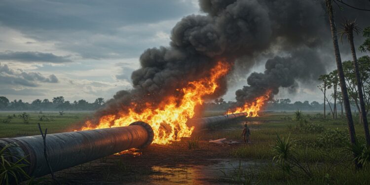 Incendie sur un Oléoduc Majeur au Nigeria : Ce Qu’il Faut Savoir - Viral Mag 18032025 Un incendie ravage un oléoduc au Nigeria des suspects arrêtés Quelles conséquences pour le pays et ses habitants La suite va vous surprendre Viral Mag