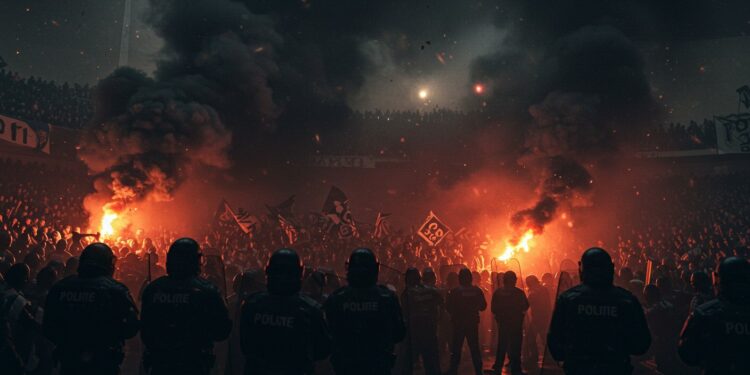 Incidents à Montpellier : Le Chaos Qui Secoue la Ligue 1 - Viral Mag Débordements lors de Montpellier Saint Étienne ultras fumigènes et match arrêté Que risque le club Découvrez les dessous de cette crise explosive Viral Mag
