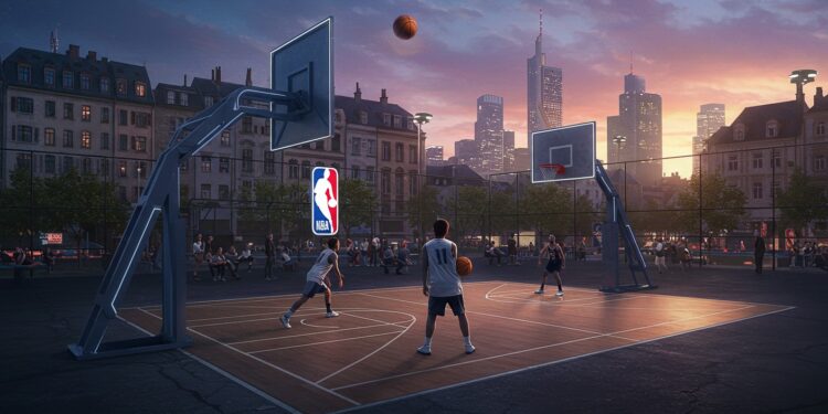 La NBA en Europe : Une Ligue Révolutionnaire à l’Étude - Viral Mag Découvrez comment la NBA planifie une ligue en Europe avec la FIBA Un projet ambitieux qui pourrait tout changer êtes vous prêt Viral Mag