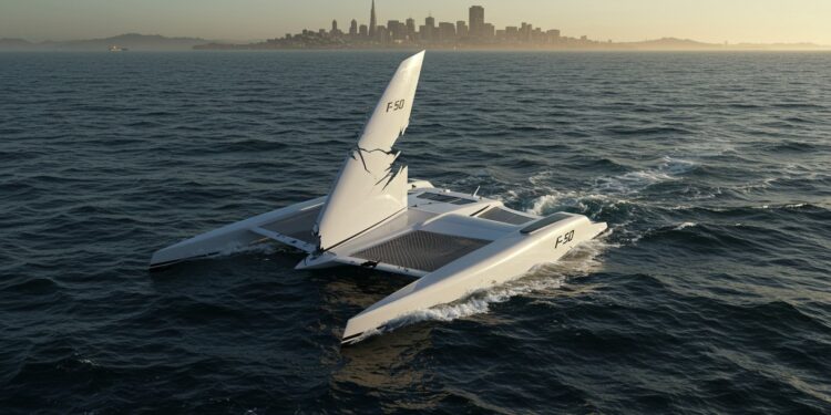 L’Aile Brisée du SailGP : Drame et Suspens à San Francisco - Viral Mag 24032025 Un catamaran australien se brise en pleine course à San Francisco les Français en profitent pour briller Réussiront ils à Rio Suspens Viral Mag