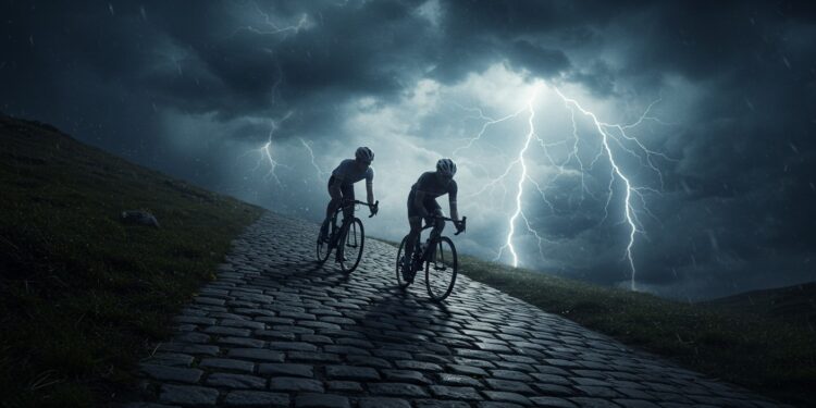 Le Jour Où Tadej Pogacar A Brisé Mathieu Van der Poel - Viral Mag 21032025 Quand Tadej Pogacar a fait plier Mathieu Van der Poel sur le Paterberg le Néerlandais a frôlé la rupture Quel moment a tout changé Découvrez le Viral Mag