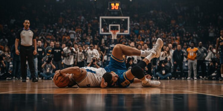 Les Lakers Triomphent des Knicks : Brunson Blessé en Star - Viral Mag Les Lakers battent les Knicks en prolongation 113 109  Brunson brille mais se blesse LeBron et Doncic décisifs Que sest il passé    Viral Mag