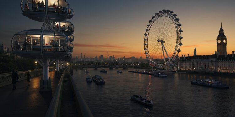 London Eye : 25 Ans d’Histoire et de Vue Panoramique - Viral Mag Découvrez les 25 ans du London Eye icône de Londres son histoire ses secrets et pourquoi il fascine encore des millions de visiteurs Viral Mag