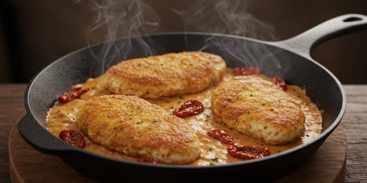 Marry Me Chicken : La Recette Qui Affole les Papilles - Viral Mag Découvrez Marry Me Chicken la recette de poulet viral qui séduit tous les gourmands en 20 min chrono Facile et savoureuse Viral Mag