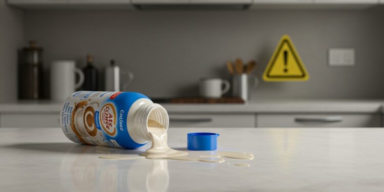 Recall massif de crèmes à café aux USA  75 000 bouteilles retirées pour spoilage et risques santé Vérifiez votre frigo maintenant    Viral Mag