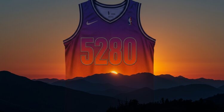 Un mystérieux 5280 sur le maillot des Nuggets face aux Bucks  que cache ce chiffre  Découvrez une histoire daltitude et de style    Viral Mag