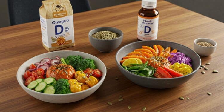 Régime Végétarien : Avantages et Défis Nutritionnels - Viral Mag Découvrez comment un régime végétarien réduit le diabète mais complique les apports en oméga 3 et vitamine D Lisez vite Viral Mag