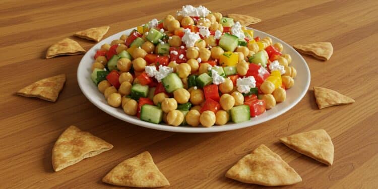 Salade de Pois Chiches : La Recette Virale à Tester Absolument - Viral Mag Découvrez la salade de pois chiches aux chips de pita un plat sain et savoureux qui affole les réseaux Recette facile et rapide à essayer    Viral Mag