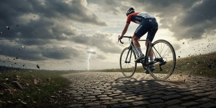 Tadej Pogacar à Paris-Roubaix : Un Défi Historique - Viral Mag Un champion du monde affronte les pavés mythiques de Paris Roubaix pour la première fois Duel explosif en vue qui lemportera Viral Mag