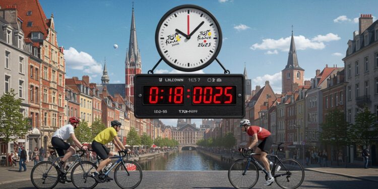 Tour de France 2025 : Lille Lance le Compte à Rebours - Viral Mag Découvrez comment Lille se prépare pour le Tour de France 2025 À 100 jours du départ la ville vibre déjà suspense et passion au rendez vous Viral Mag