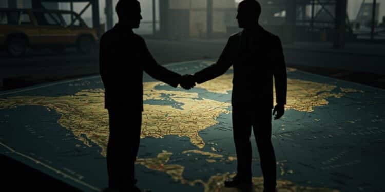 Trump et le Canada : Une Alliance Sous Tension ? - Viral Mag Trump et le PM canadien en pourparlers commerce annexion et tensions Que réserve lavenir aux deux nations Viral Mag