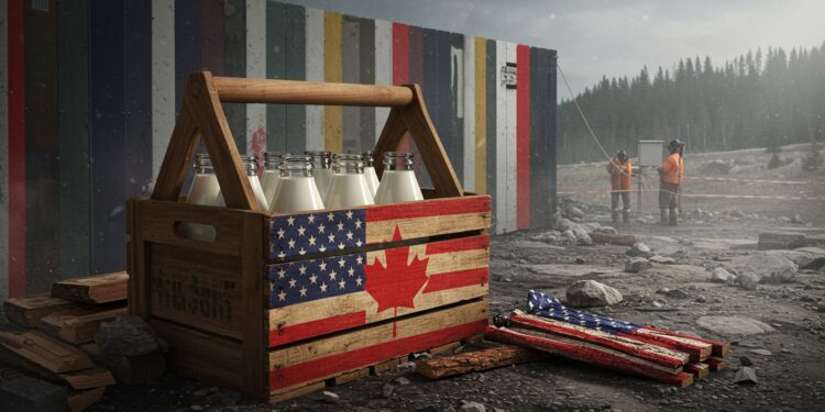 Trump Menace de Taxer les Produits Laitiers Canadiens - Viral Mag Trump prêt à imposer des droits de douane sur le lait canadien dès aujourdhui Une guerre commerciale en vue Découvrez les détails choc Viral Mag